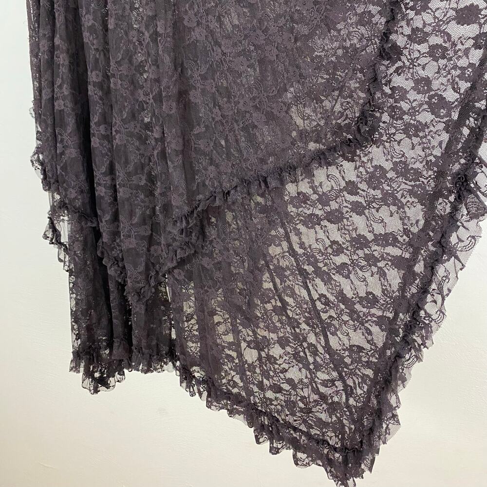 Intimately Free People French Courtship Half Slip - Black Coffee - Size Small - Picture 5 of 9
